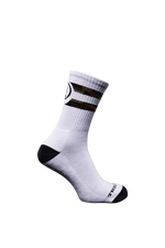A cut-out image of Crew Socks Camo in Optic White Camo (GM)
