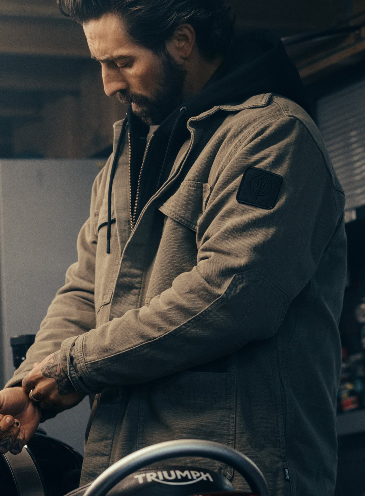 Creative Image Of Dissident Canvas Jacket In Khaki (ITF)
