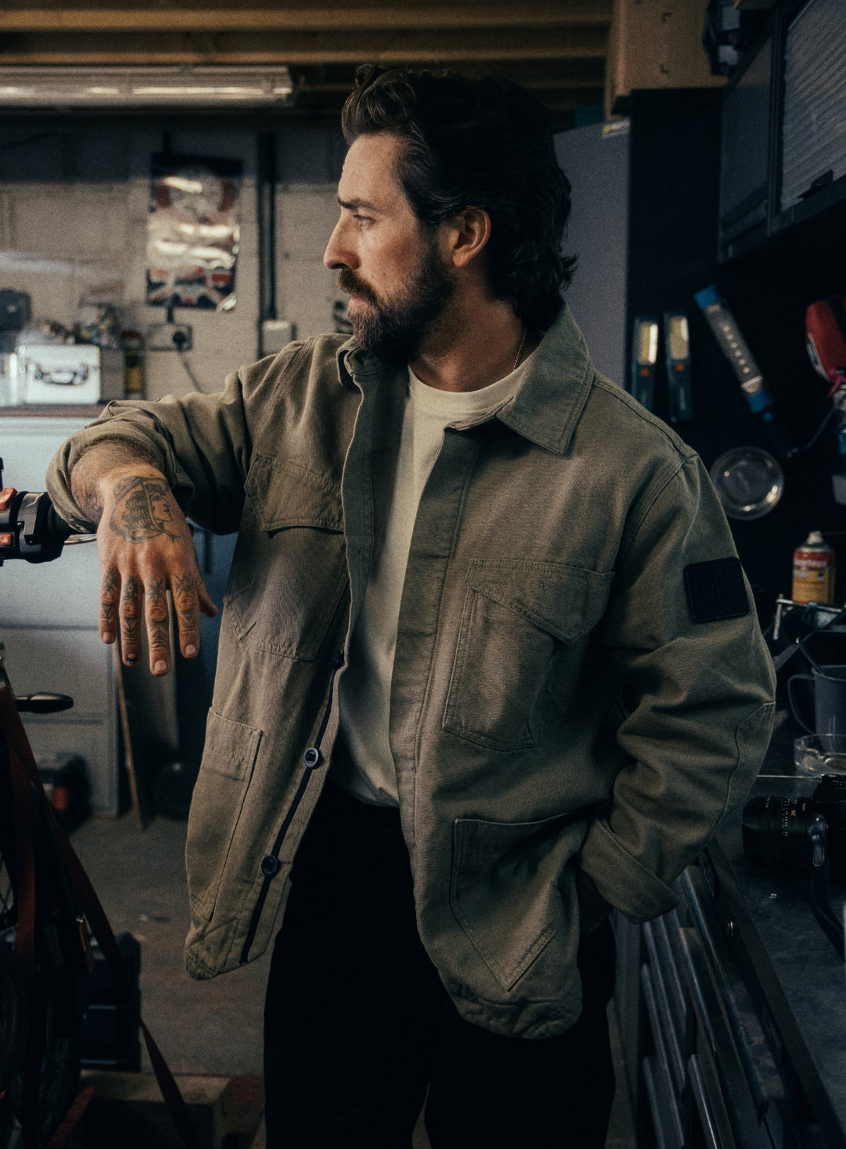 Creative Image Of Dissident Canvas Jacket In Khaki (ITF)