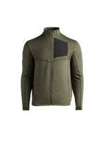 SM Cut of Out Siege Tech Fleece Full Zip In Khaki (GM)