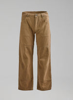 Hem Cut Out Image of Dissident Canvas Trousers In Coyote Brown (GM)