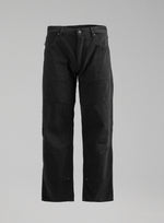 A cut-out image of Men's Dissident Canvas Trousers in Obsidian Black (GM)