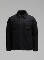 Hem Cut Out Image of Dissident Short Field Jacket In Obsidian Black (GM)