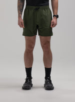 A studio shot of Force Motion Shorts in Forest Green (SS)