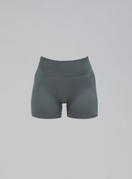 A cut-out image of Women's Force Seamless Shorts in Urban Green (GM)