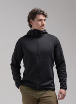 A studio shot of Forward Hoodie in Obsidian Black (SS)
