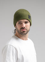 Hem Studio Image of accessory, Guard Beanie in Green (SS Accessory)