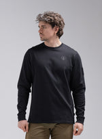 A studio shot of Insignia Long Sleeve T-Shirt in Obsidian Black (SS)