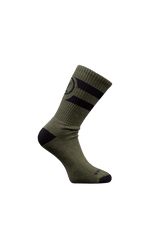 SM Cut of Out Crew Socks In Khaki (GM)